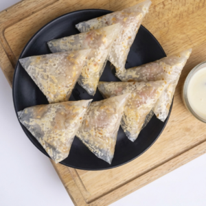 samosa (triangle) sugar kova dry fruits putharekulu